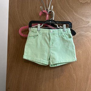Girl's size 7 - 8 Demin Co. Green Jean Shorts